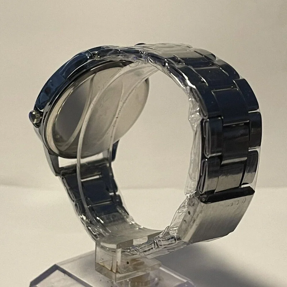 MIAMI DOLPHINS NFL Team Logo Men's Stainless-Steel Watch NEW - needs battery